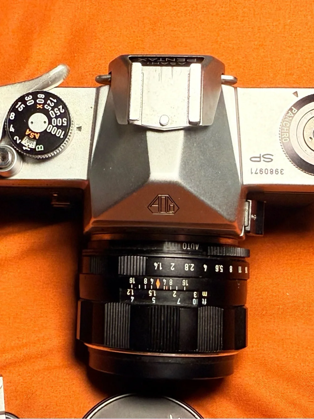 Pentax Spotmatic Camera in Silver & Black with Takumar Lens